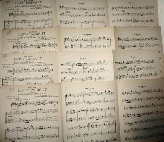 LET'S SWING IT, by Charlie Tobias 1925 FOR ORCHESTRA "EARL CARROLL SKETCH BOOK"