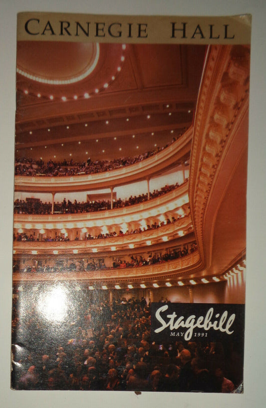 MANHATTAN PHILHARMONIC - Carnegie Hall Stagebill - May 27, 1991 with ticket stub