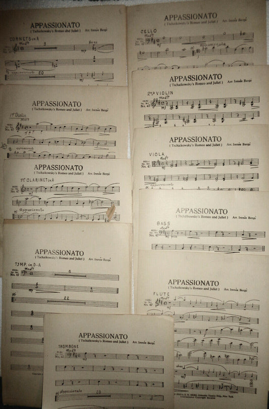 APPASSIONATO - TSCHAIKOWSKY'S ROMEO & JULIET -1918 by Irénée Bergé for orchestra