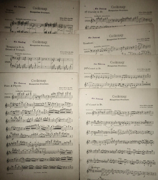 Csokonay : Hungarian overture : op. 139, by Béla Kéler. 1914 for orchestra