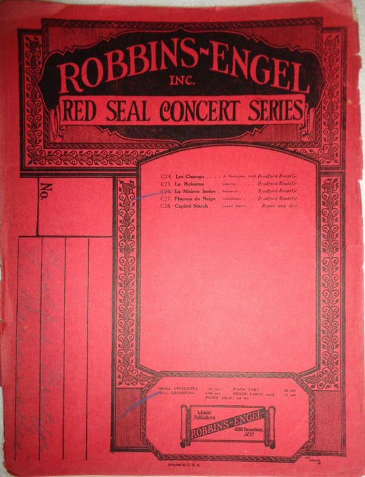 La maison isoleé : romance, by James C Bradford; Phil Boutelje - 1925 Orchestra