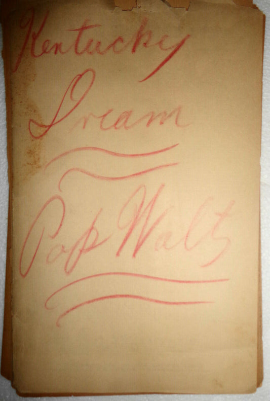 Kentucky Dream by S.R. Henry,  D. Onivas & Frank H. Warren. 1918 for orchestra