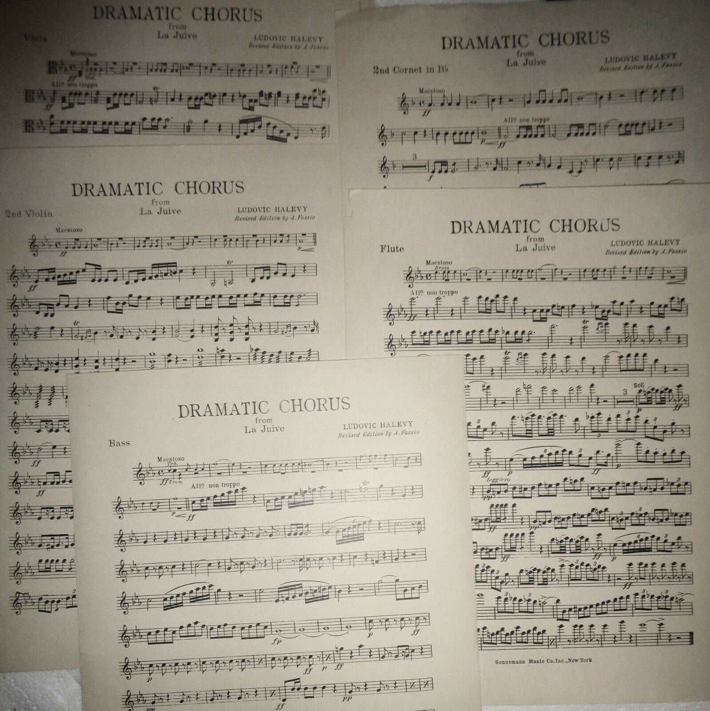 DRAMATIC CHORUS FROM LA JUIVE, BY LUDOVIC HALEVY, 1926 for orchestra