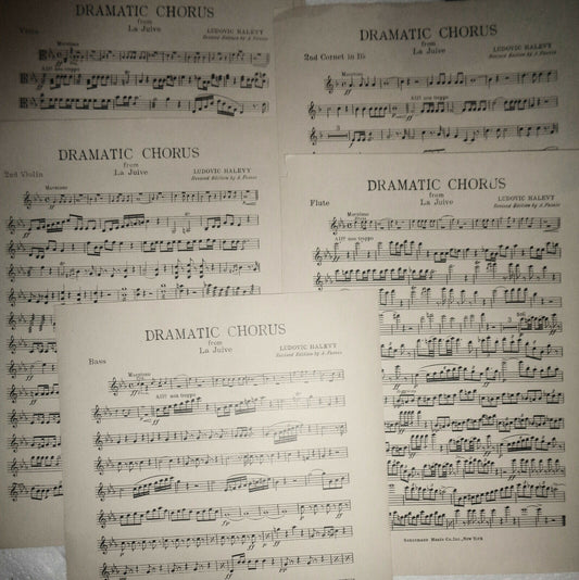 DRAMATIC CHORUS FROM LA JUIVE, BY LUDOVIC HALEVY, 1926 for orchestra