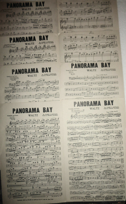 Panorama Bay : waltz, by James V. Monaco and Grant Clark. 1922 for orchestra