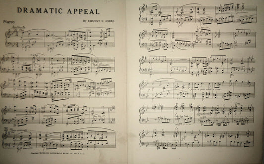 Dramatic appeal, by Ernest F Jores - 1926, for orchestra