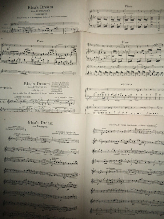 Elsa's dream : from R. Wagner's Lohengrin arr. by Theo Tobani 1908 for orchestra
