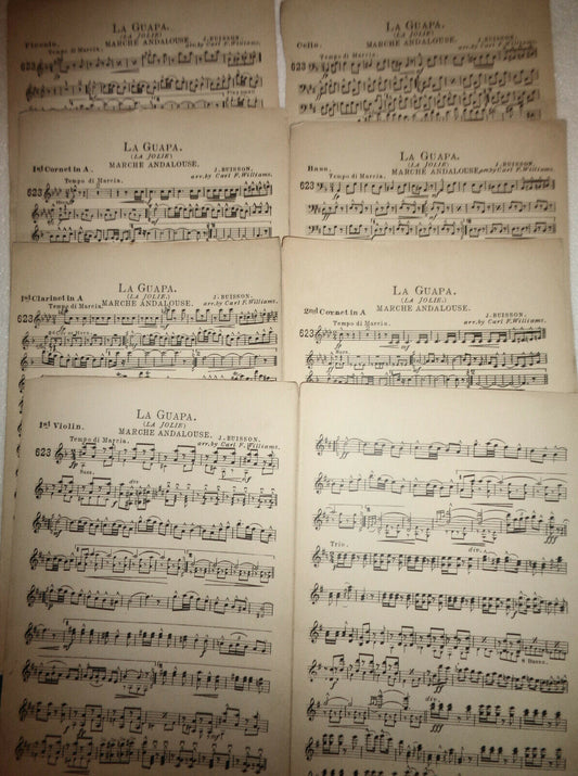 LA GUAPA (LA JOLIE) MARCHE ANDALOUSE, by J. Buisson - 1910 for orchestra