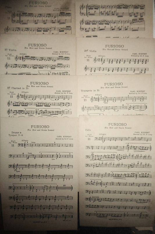 Furioso : for riot and storm scenes, by Carl Kiefert - 1916, for orchestra