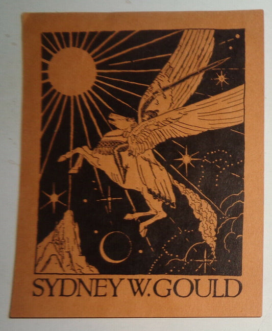 Sydney W. Gould Ex Libris Bookplate