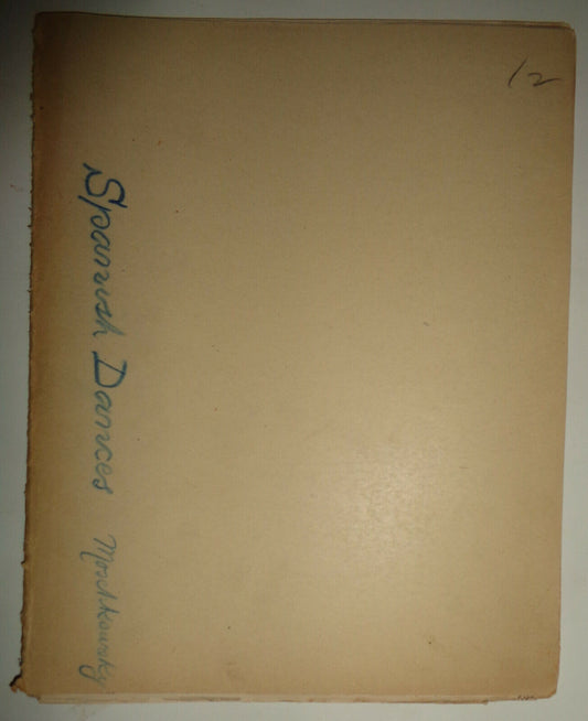 1884  SPANISH DANCES by Moszkowsky ; arr. by Theo. Moses. For orchestra