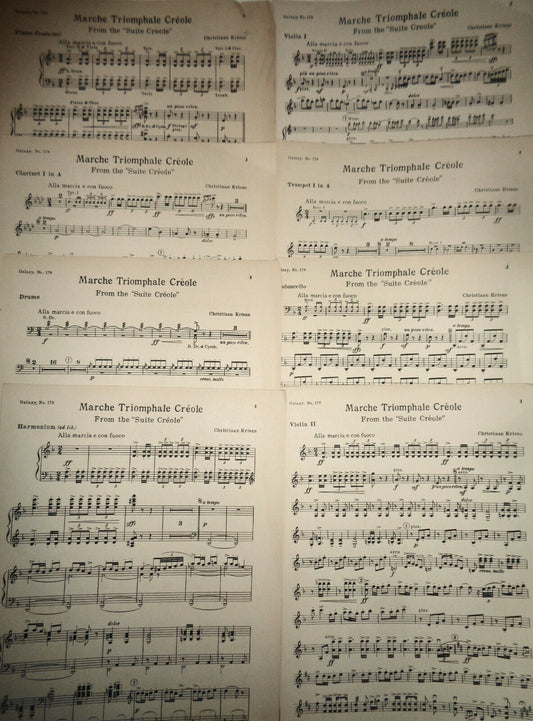 Marche triomphale créole, by Christiaan Kriens. 1921 for orchestra