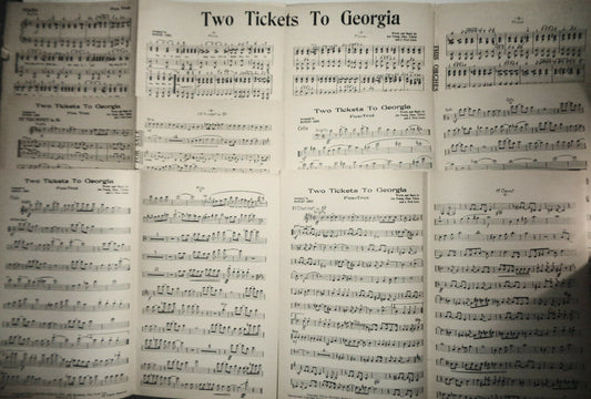 Two tickets to Georgia by Joe Young, Chas Tobias & Fred Coots 1933 for orchestra