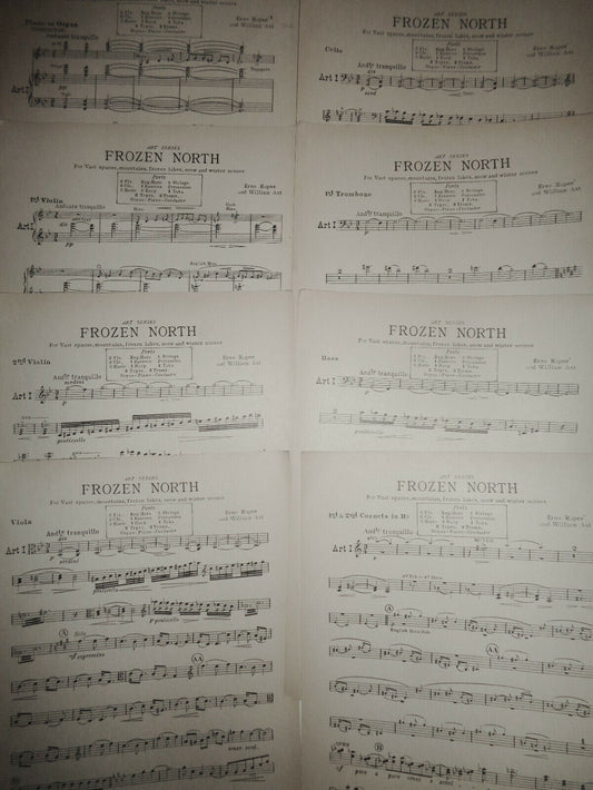 FROZEN NORTH - FOR VAST SPACES, FROZEN LAKES, SNOW...  1924 for orchestra