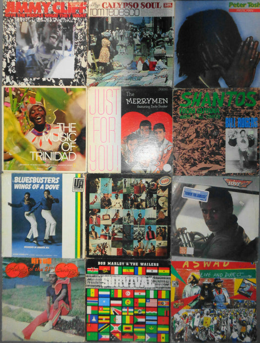 12 Caribbean / West Indian LPs - Jimmy Cliff, Lord Kitchener, Marley, Peter Tosh