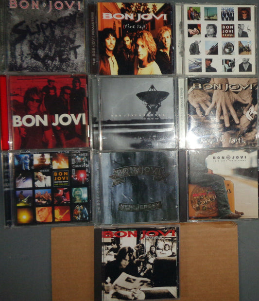 BON JOVI CDs lot of 10
