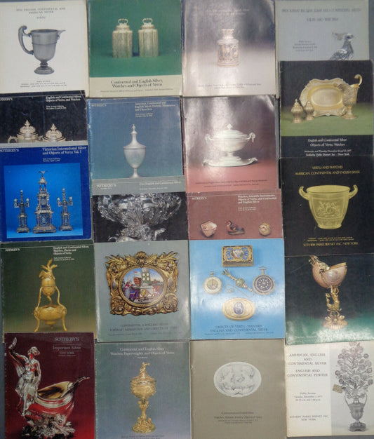20 Sotheby's Silver auction catalogs 1970s - 1980 lot