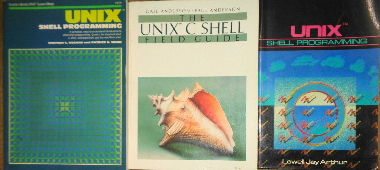 UNIX Shell Programming - 3 books lot