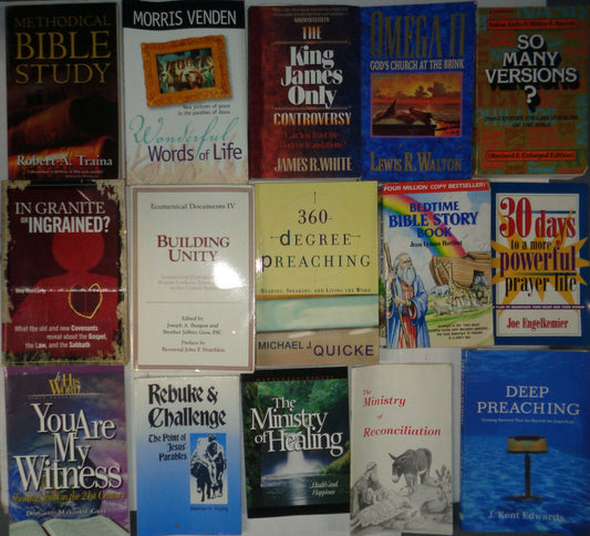 Lot of 15 Christian Religious Books - Many Seventh Day Adventist