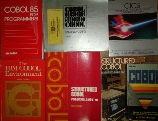7 COBOL Programming books lot