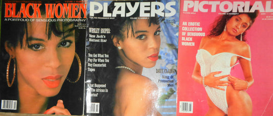 3 Players Magazine issues of 1991 - Heather Hunter - Black women