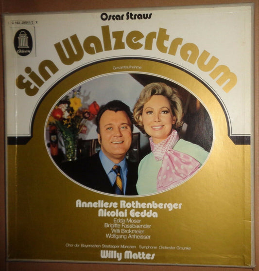OSCAR STRAUS: EIN WALZERTRAUM - 2 LP - ODEON, 1971. C 163-29041/2 - STEREO