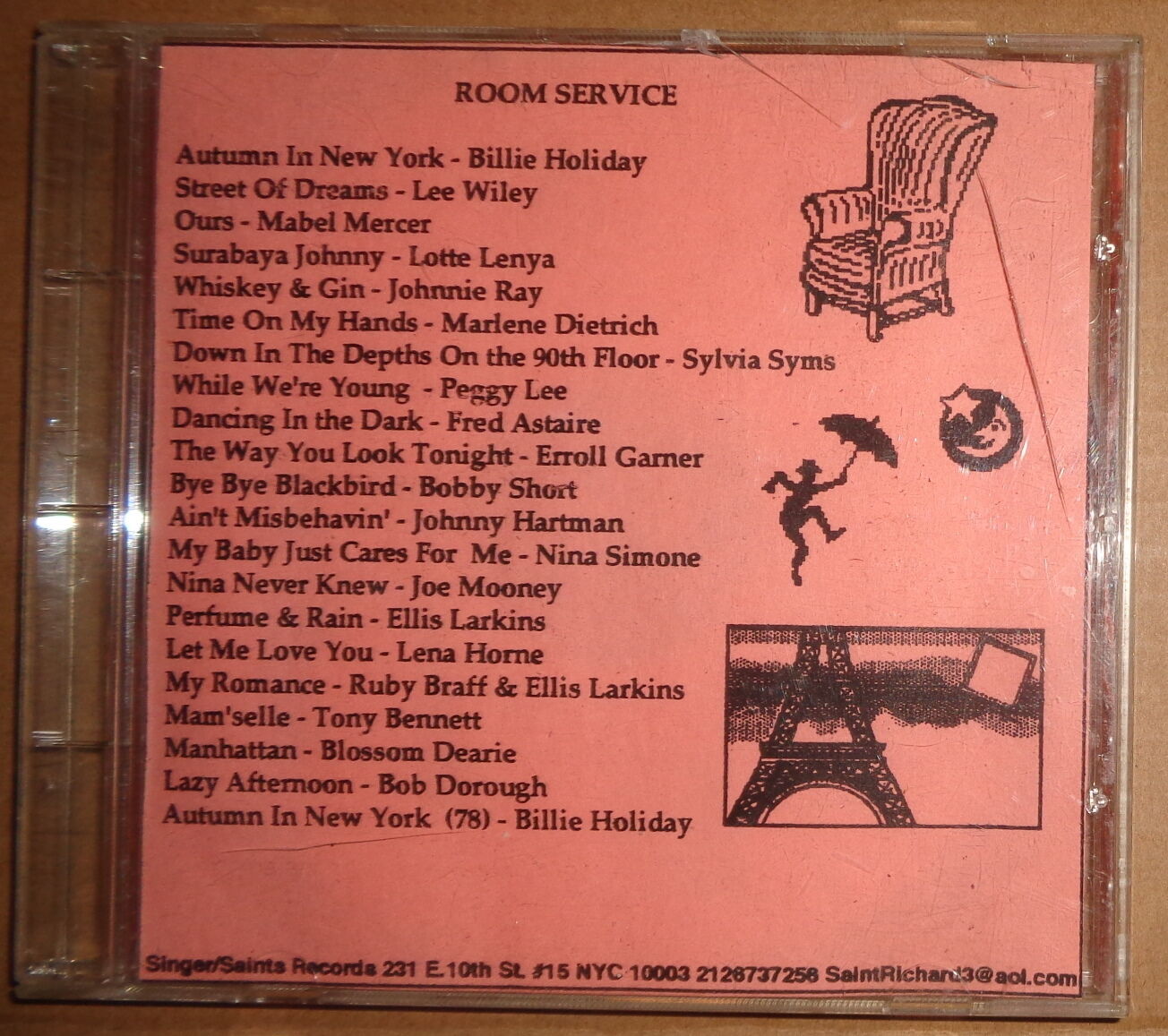 Room Service - CD - 21 Tracks : Blues & Jazz vocals
