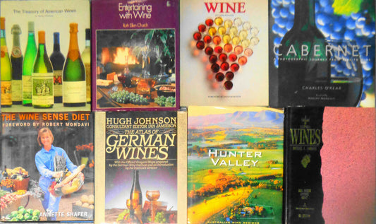 8 Wine books lot - Coffee-table hardcovers - American Australian German French..