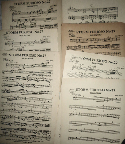 Storm furioso : descriptive, by Adolf Minot - 1916 For orchestra