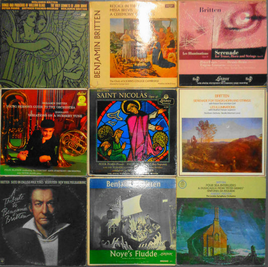 Benjamin Britten : 9 LPs Lot