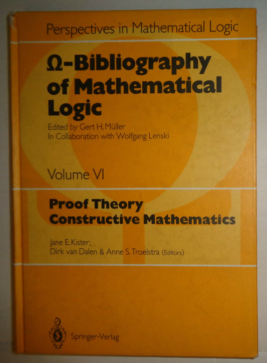 Omega-Bibliography of Mathematical Logic: Proof Theory, Constructive Mathematics