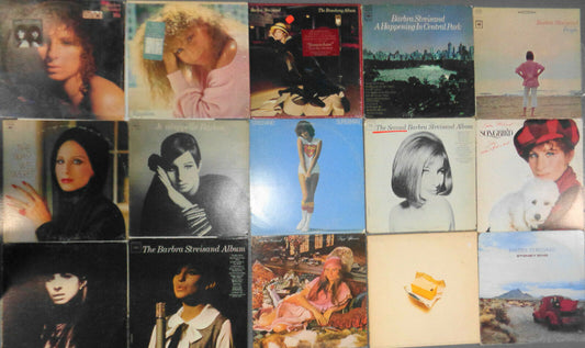 Barbra Streisand : Lot of 15 vinyl LP albums