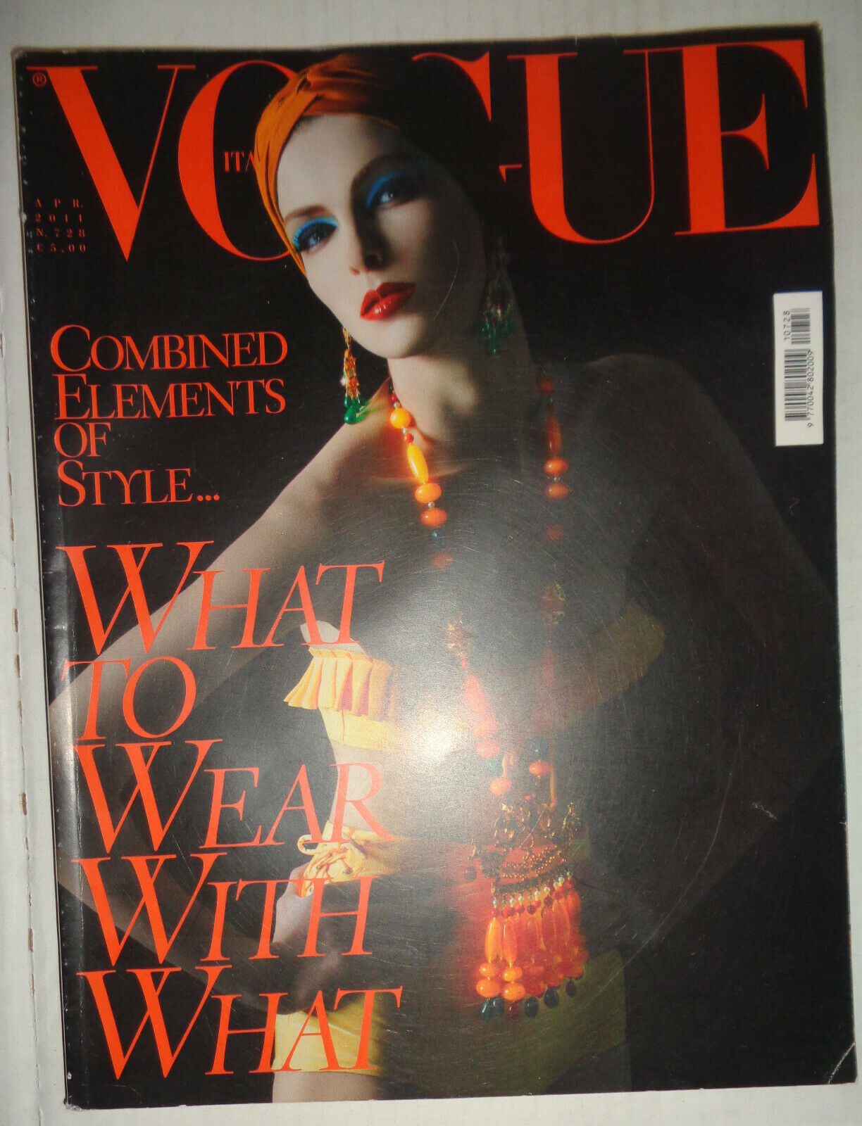 Vogue Italia, April 2011, No. 728 - Kristina Salinovic by Steven Meisel on cover