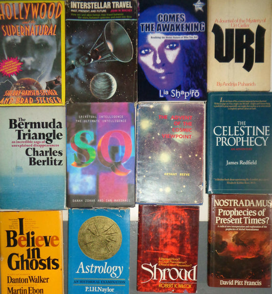 Prophecy Spiritualism Occult  Mysticism Psychics Astrology, Lot of 12 Hardcovers