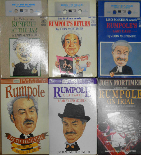 Rumpole - 6 Audio books lot (12 cassette tapes) - by John Mortimer