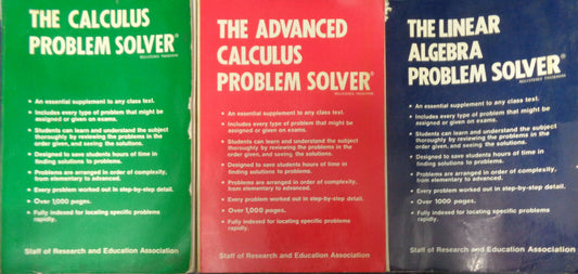 Math Problem SolverTrio : Calculus, Advanced Calculus & Linear Algebra - 1983