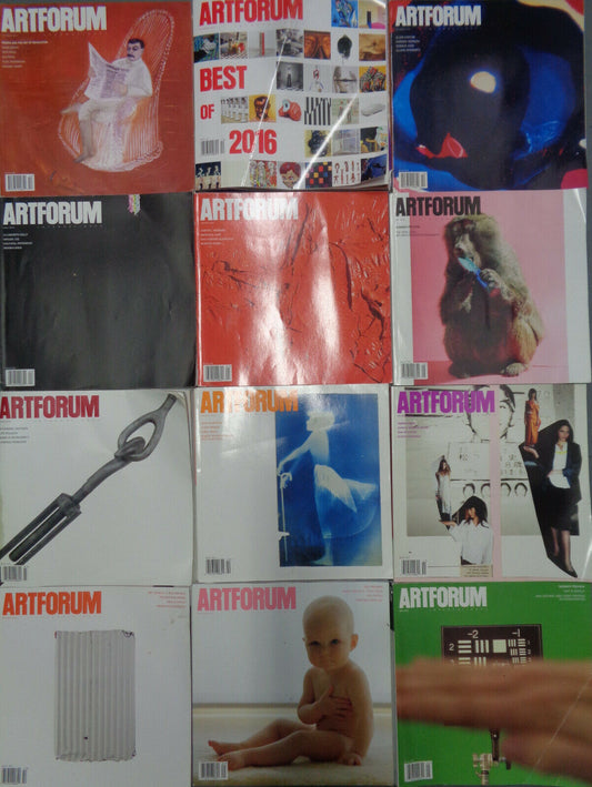 ArtForum Magazine lot of 12 issues, 2015-2017