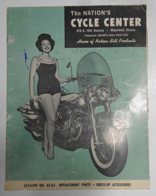 Vintage 1962-63 Nation's Cycle Center Dealer Catalog -- Nation-Bilt