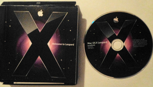 Apple Mac OS X Leopard 10.5 Full Install DVD Family Pack with booklet