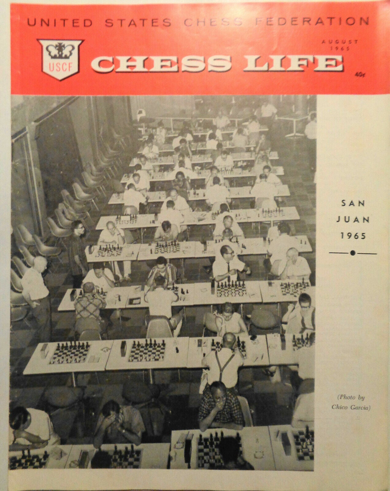 Chess Life, August 1965 - San Juan 1965 - Fischer annotated games