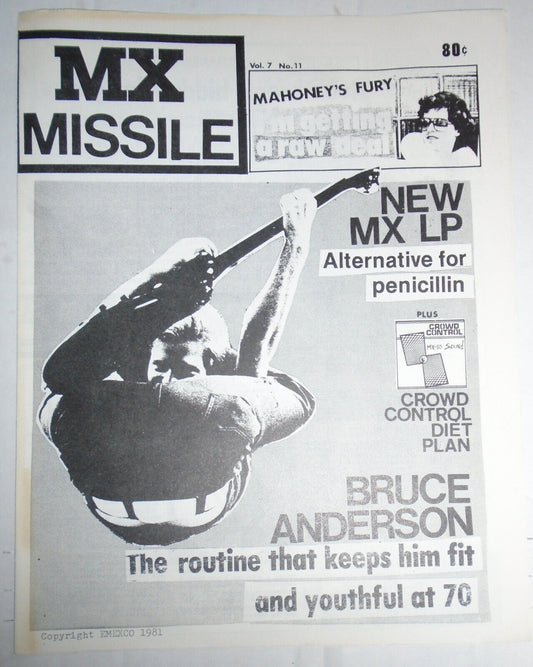 MX Missile, Vol. 7, No.11, 1981 - By MX-80 Sound on Ralph Records