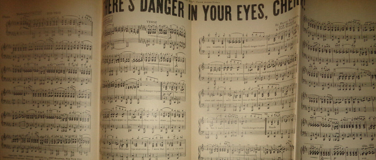 THERE'S DANGER IN YOUR EYES, CHERIE! - FOX TROT - FOR ORCHESTRA - 1929