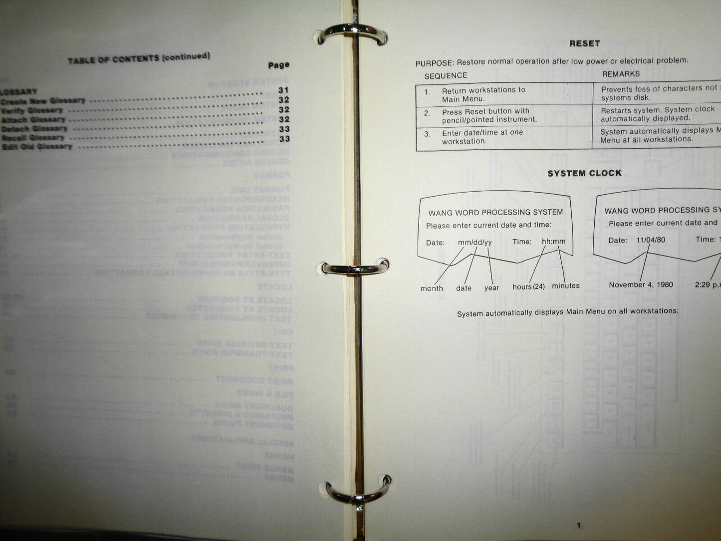 Word-Tex Wang Training Manual, 1983  - Word-processing and Mathematics