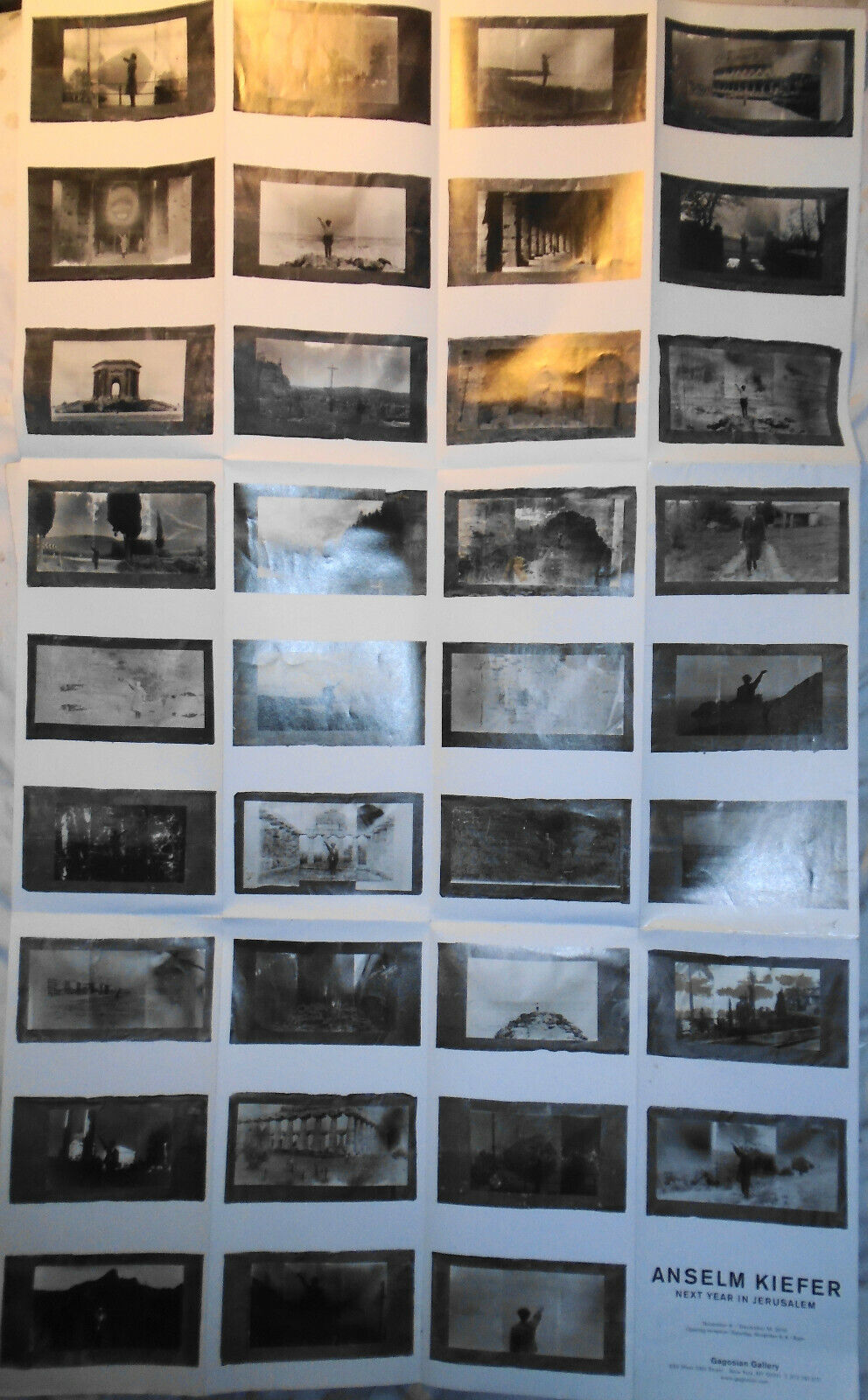 ANSELM KIEFER - Next Year in Jerusalem - Exhibition Poster - 2010 Gagosian NYC