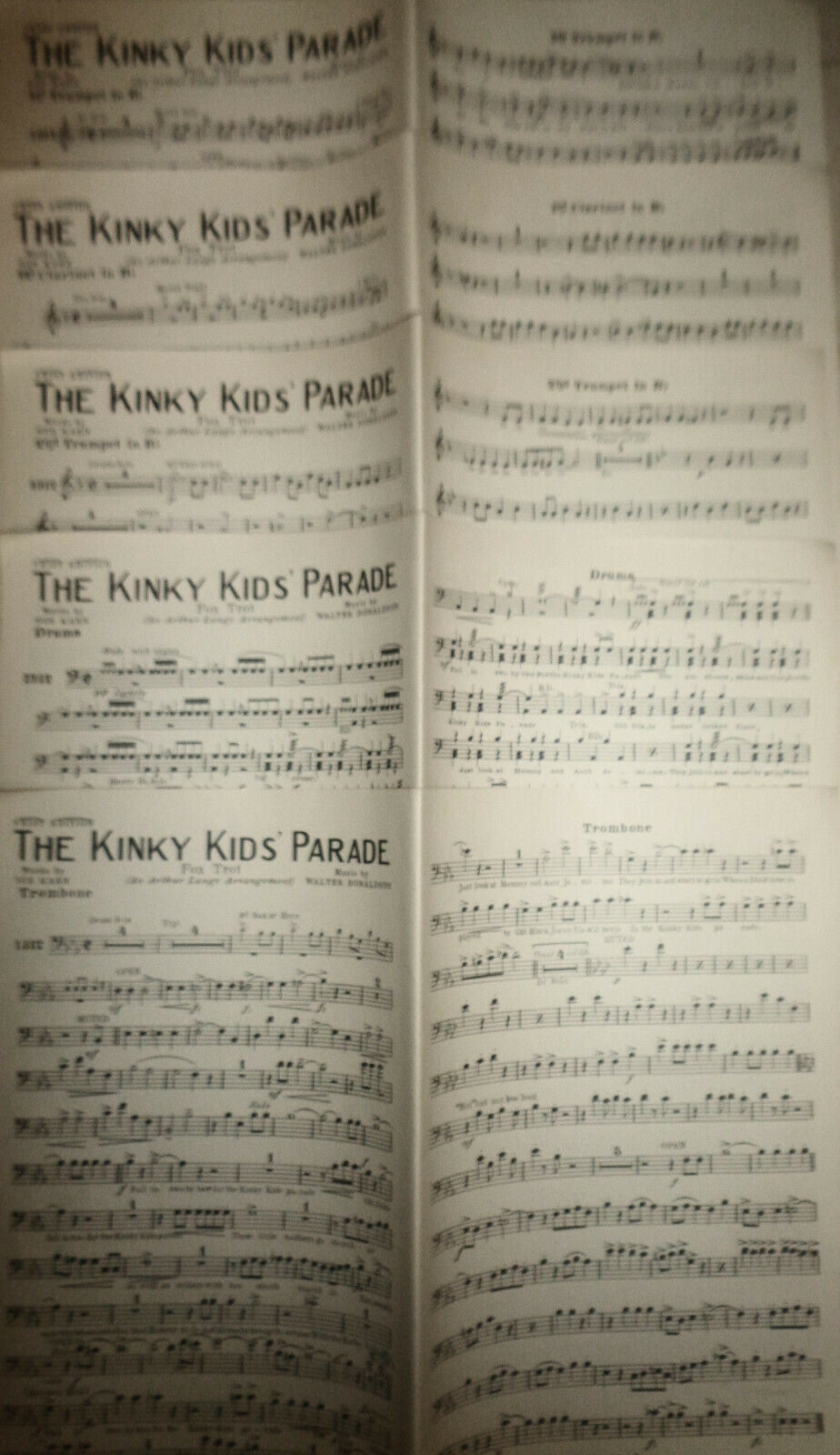 Who Wouldn't Love You? / Kinky Kids Parade (Black Americana) -for orchestra 1925