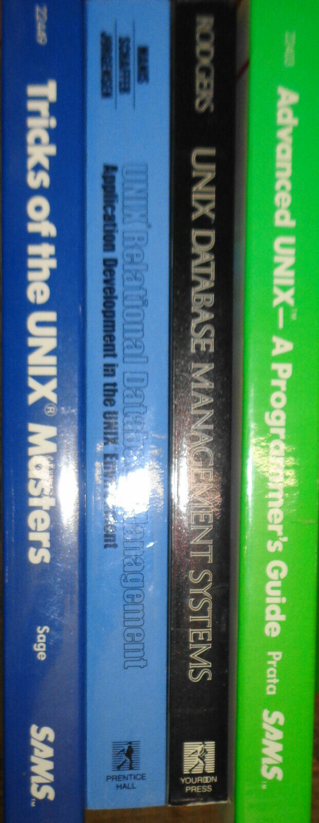 UNIX Programming lot of 4 books: Waite Group + Relational Database Systems