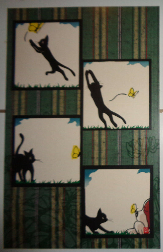 Ryo Tagaki - Cat and Butterfly  Poster