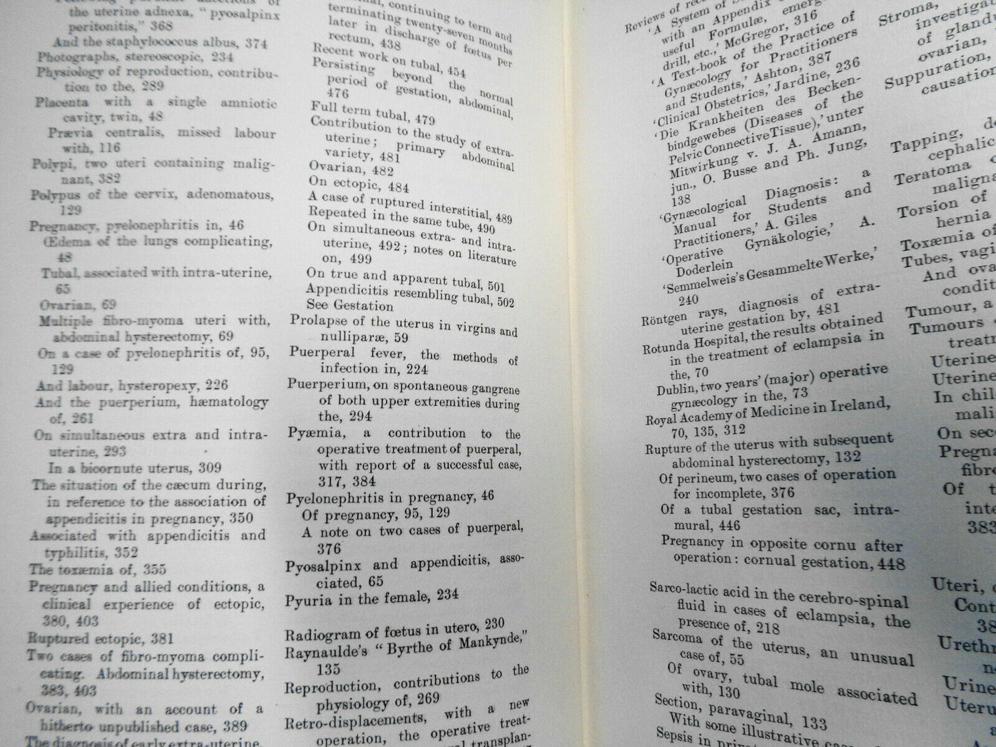 JOURNAL OF OBSTETRICS AND GYNAECOLOGY  - VOL. IX. JAN TO JUNE, 1906