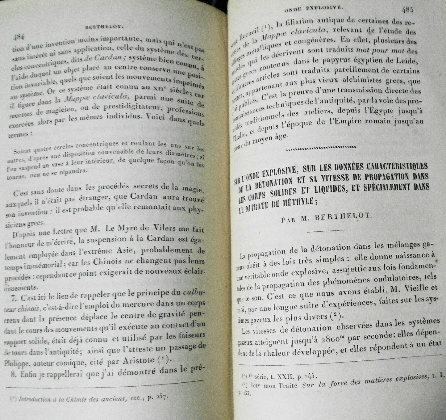 1891 Annales de Chimie et de Physique, Tome 23 - Berthelot, Pasteur, Becquerel