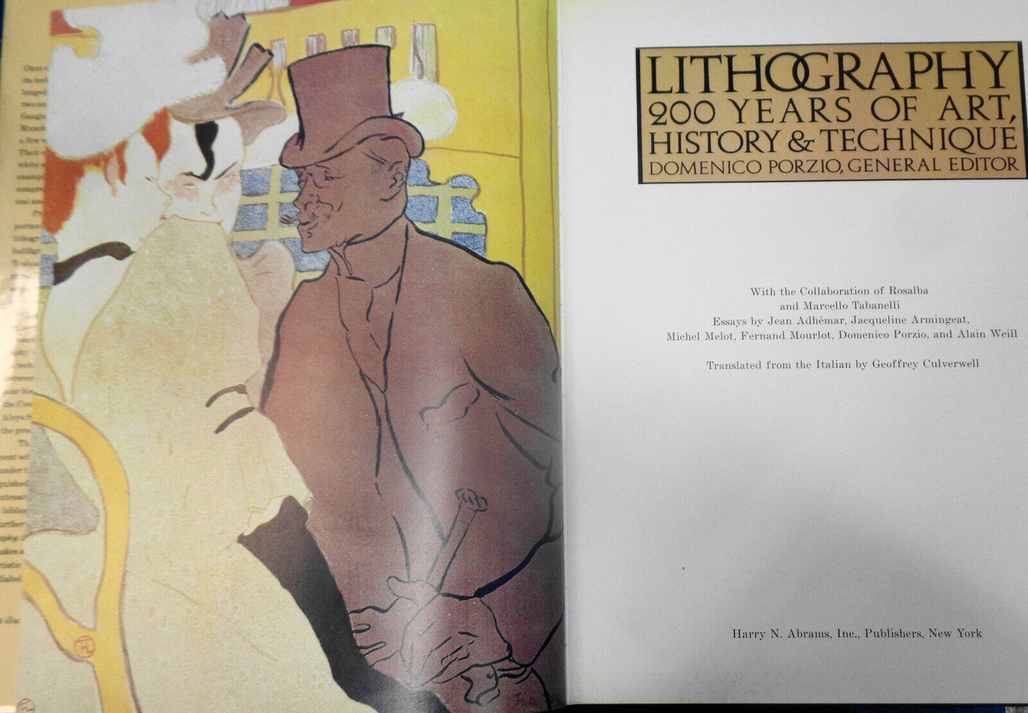 Lithography: 200 years of art, history & technique, by Domenico Porzio 1983  HC